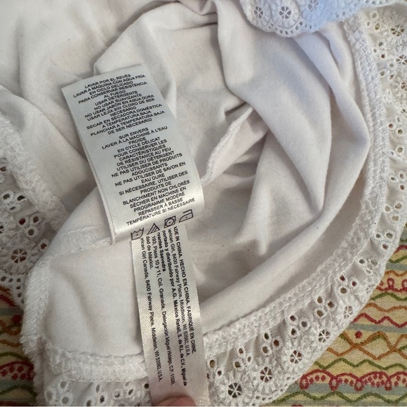 American Girl Rebecca Inspired White Pajama Top with Lace/Bow Detail Girls 10/12 - Picture 8 of 11